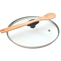 Gifi Cuisson^Couvercle anti éclaboussures poignée repose ustensile Ø 20