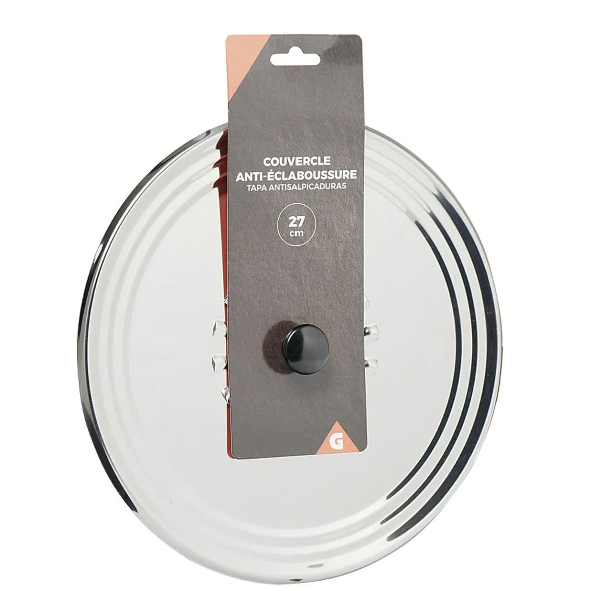 Gifi Cuisson^Couvercle anti éclaboussures en inox ø 28 cm