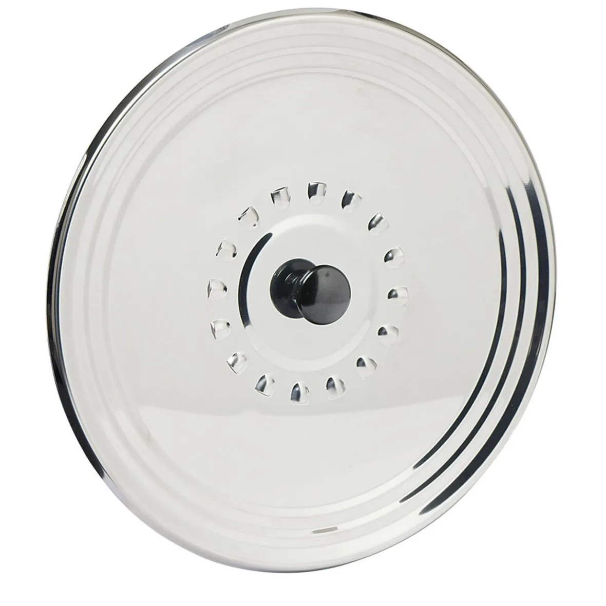 Gifi Cuisson^Couvercle anti éclaboussures en inox ø 28 cm
