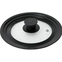 Gifi Cuisson^Couvercle en verre avec contour silicone noir Ø 21 cm
