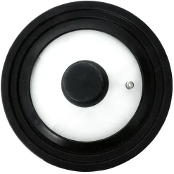 Gifi Cuisson^Couvercle en verre avec contour silicone noir Ø 21 cm