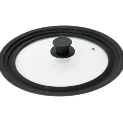 Gifi Cuisson^Couvercle en verre avec contour silicone noir Ø 30 cm