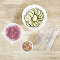 Gifi Cuisson^Couvercle extensible en silicone transparent x3