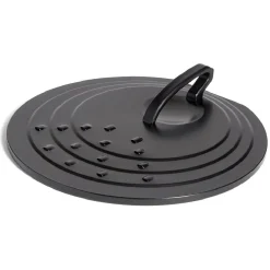 Gifi Cuisson^Couvercle rond avec poignée acier noir Ø30cm