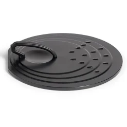 Gifi Cuisson^Couvercle rond avec poignée acier noir Ø30cm