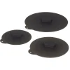 Gifi Cuisson^Couvercle rond en silicone gris x3