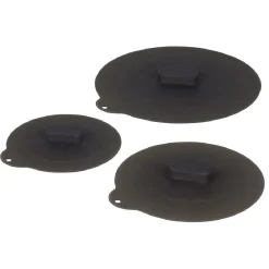 Gifi Cuisson^Couvercle rond en silicone gris x3