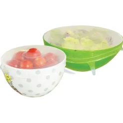 Gifi Cuisson^Couvercle silicone extensible blanc transparent x4