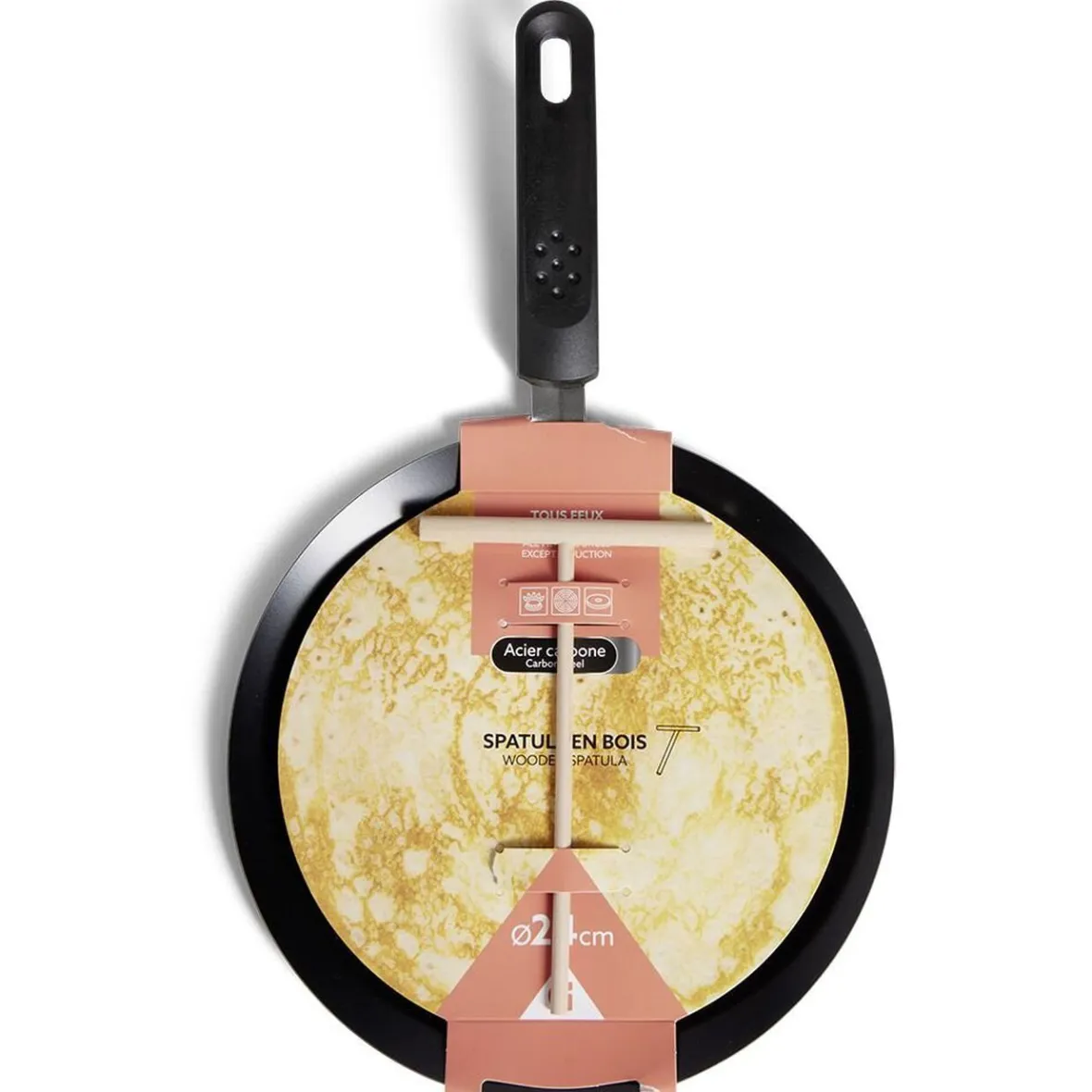 Gifi Cuisson^Crêpière Ø24cm avec spatule en bois