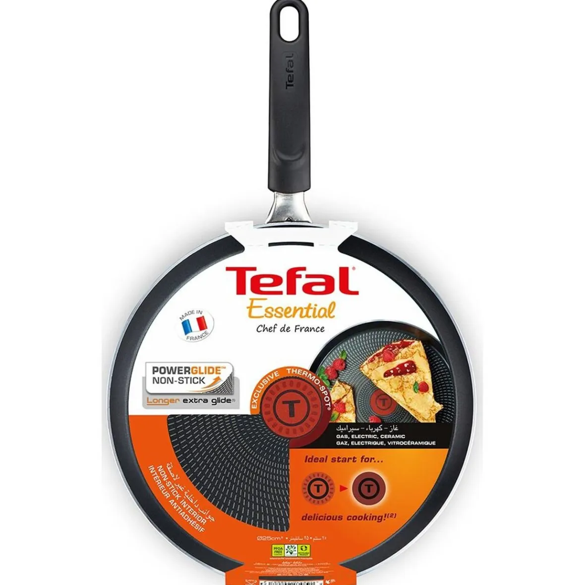 Gifi Cuisson^Crêpière Tefal Essential Chef de France ø 25,5 cm