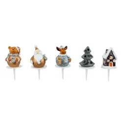 Gifi Cuisson^Décoration bûche de Noël x 5