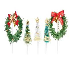 Gifi Cuisson^Décoration pour bûche de Noël x5