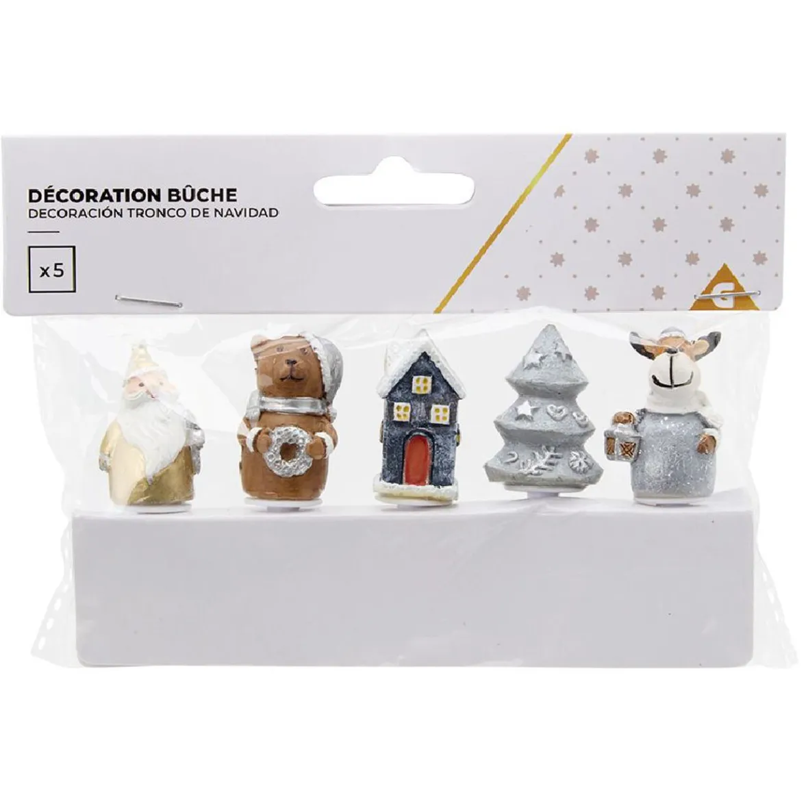 Gifi Cuisson^Décoration pour bûche de Noël x5