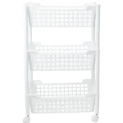 Gifi Rangement De Cuisine^Desserte de cuisine 3 étages blanc
