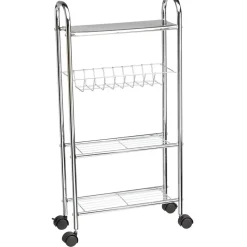 Desserte de salle de bains 4 niveaux métal gris^Gifi Hot