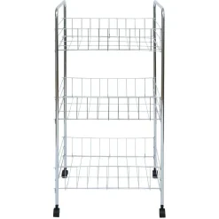 Gifi Rangement De Cuisine^Desserte en métal 3 niveaux - 35,5xH66,5x26cm