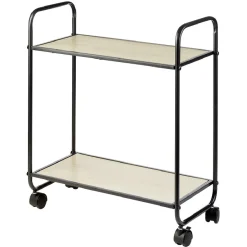 Gifi Rangement De Cuisine^Desserte style industriel sur roulettes naturel et noir