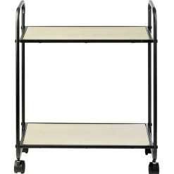 Gifi Rangement De Cuisine^Desserte style industriel sur roulettes naturel et noir