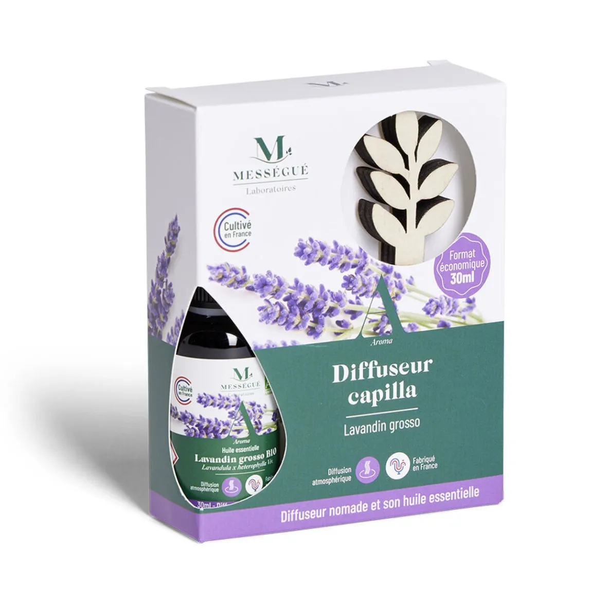 Diffuseur capilla nomade Mességué lavandin grosso 30ml^Gifi New