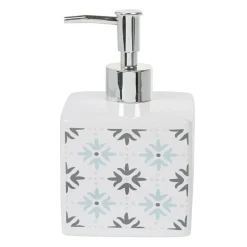 Distributeur à savon blanc design carreau de ciment^Gifi Best