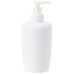 Distributeur à savon en plastique uni blanc^Gifi Discount