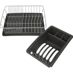 Gifi Rangement De Cuisine^Egouttoir à vaisselle gris Aquanet plus