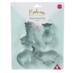 Gifi Cuisson^Emporte pièce forme animal inox argenté x4