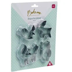Gifi Cuisson^Emporte pièce forme animal inox argenté x4