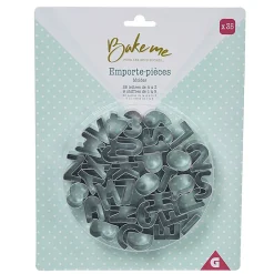 Gifi Cuisson^Emporte pièce forme lettre argenté x35