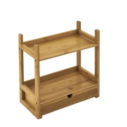 Etagère de rangement pour salle de bain en bambou^Gifi Clearance
