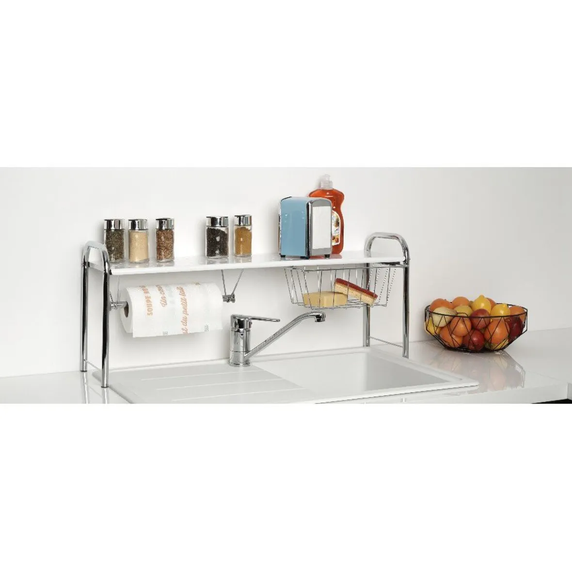 Gifi Rangement De Cuisine^Etagère pont d'évier métallique