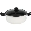 Gifi Cuisson^Faitout acier émaillé beige Ø 26 cm