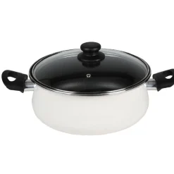Gifi Cuisson^Faitout acier émaillé beige Ø 26 cm