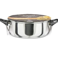 Gifi Cuisson^Faitout anti adhésif inox couvercle en verre