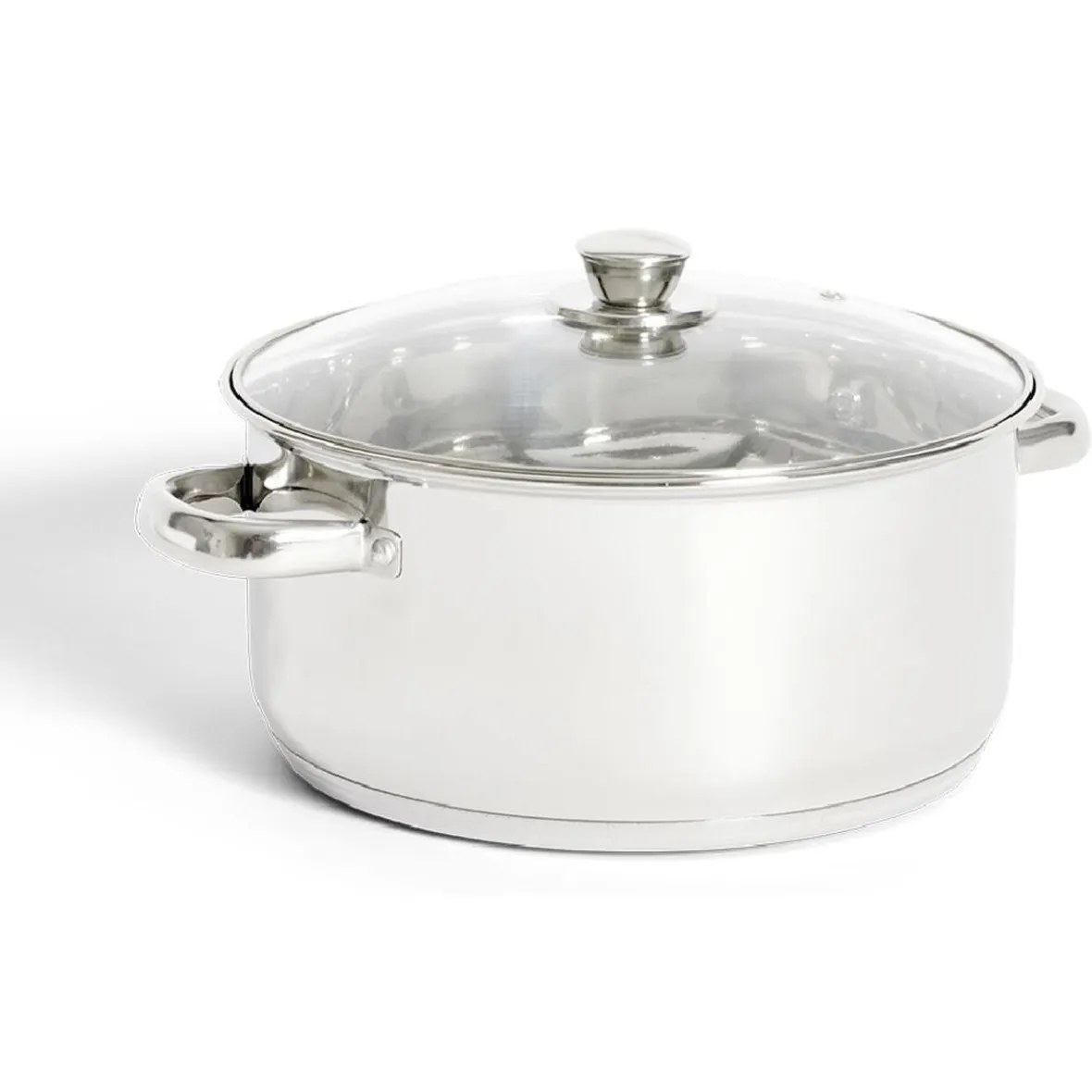 Gifi Cuisson^Faitout tous feux dont induction inox et verre Ø25,5cm