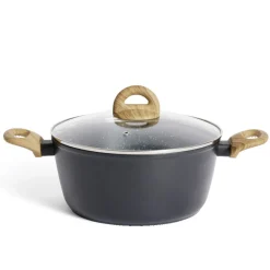 Gifi Cuisson^Faitout tous feux dont induction aluminium gris Ø24cm