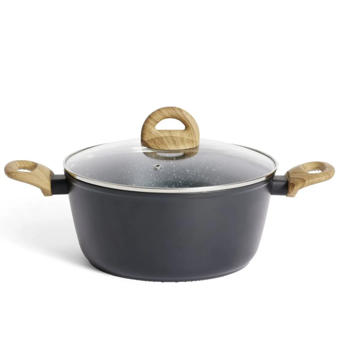 Gifi Cuisson^Faitout tous feux dont induction aluminium gris Ø24cm