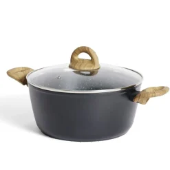 Gifi Cuisson^Faitout tous feux dont induction aluminium gris Ø24cm