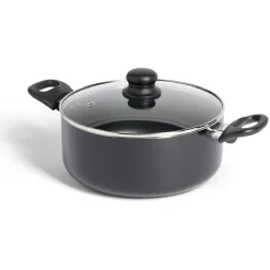Gifi Cuisson^Faitout tous feux sauf induction aluminium noir Ø24cm