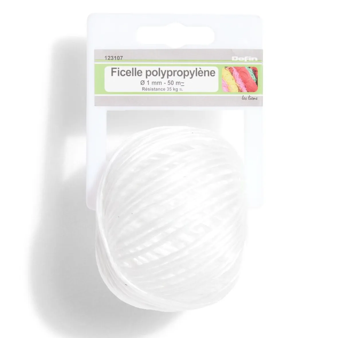 Ficelle en polypropylène blanc Ø1 mm - L.50 m^Gifi Outlet