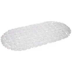 Fond de baignoire antidérapant design galet pvc blanc^Gifi Discount