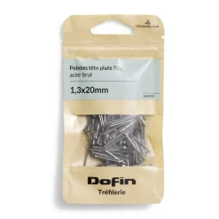 50g pointes tête homme acier brut - 1,3x20 mm^Gifi Sale