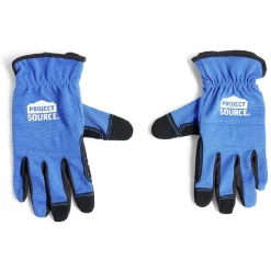 Gants mécanicien coton et cuir taille unique bleu^Gifi Sale