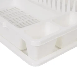 Gifi Rangement De Cuisine^Égouttoir avec plateau blanc