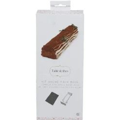 Gifi Cuisson^Kit bûche de Noël faux bois