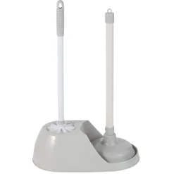 Kit WC 2 en 1 brosse et ventouse gris^Gifi Hot