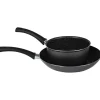 Gifi Cuisson^Lot 1 poêle + 1 casserole aluminium effet pierre