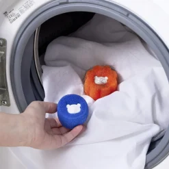 Best Lot de 3 boules attrape-poils pour machine à laver Entretien Du Linge