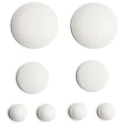 Lot de 8 butées adhésives plastique blanc^Gifi Online
