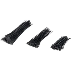 Lot de 180 colliers de serrage en nylon noir^Gifi Discount